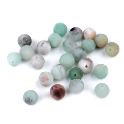 Amazonite matte synthetic mineral Ø8 mm