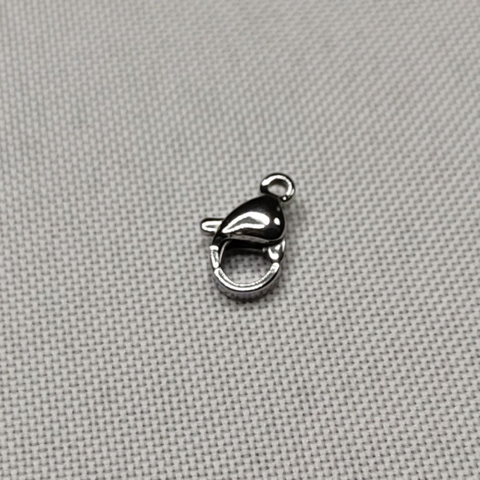 Karabínka z nerezovej ocele 6x10 mm / Farba: platina