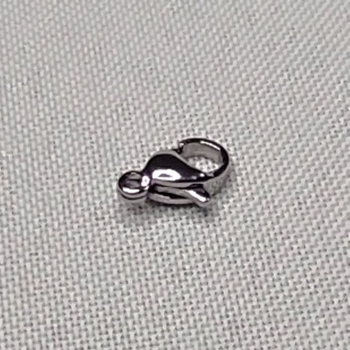 Karabínka z nerezovej ocele 6x10 mm / Farba: platina