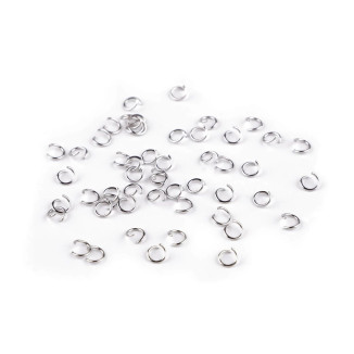 Krúžok spojovací Ø7 mm z nerezovej ocele / Farba: platina