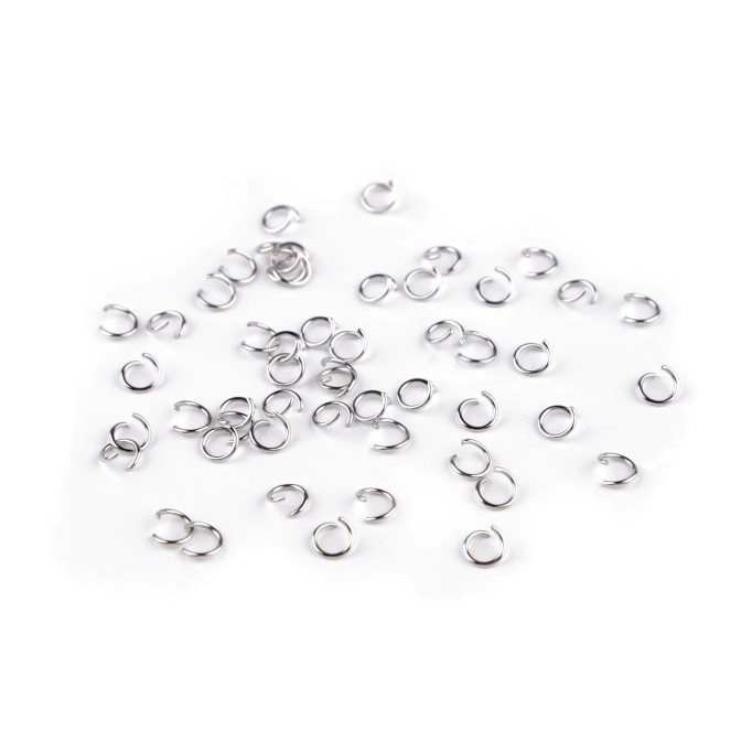 Krúžok spojovací Ø7 mm z nerezovej ocele / Farba: platina