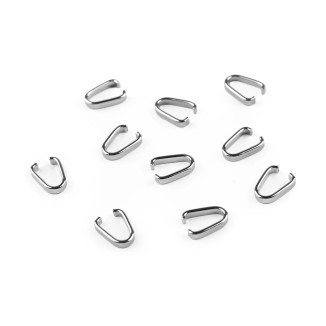 Šlupna z nerezovej ocele 2x10 mm / Farba: platina