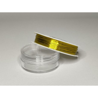 Decorative wire - diameter 0.5mm - color: gold