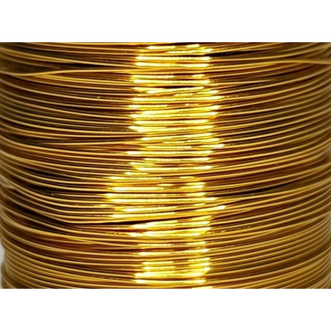 Decorative wire - diameter 0.3mm - color: copper-gold