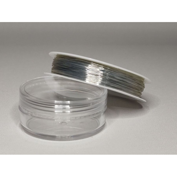 Dekoračný drôtik - priemer 0,3mm - farba: strieborná