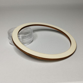 Plywood laser cut ring - diam. 12cm