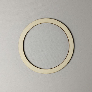 Plywood laser cut ring - diam. 12cm