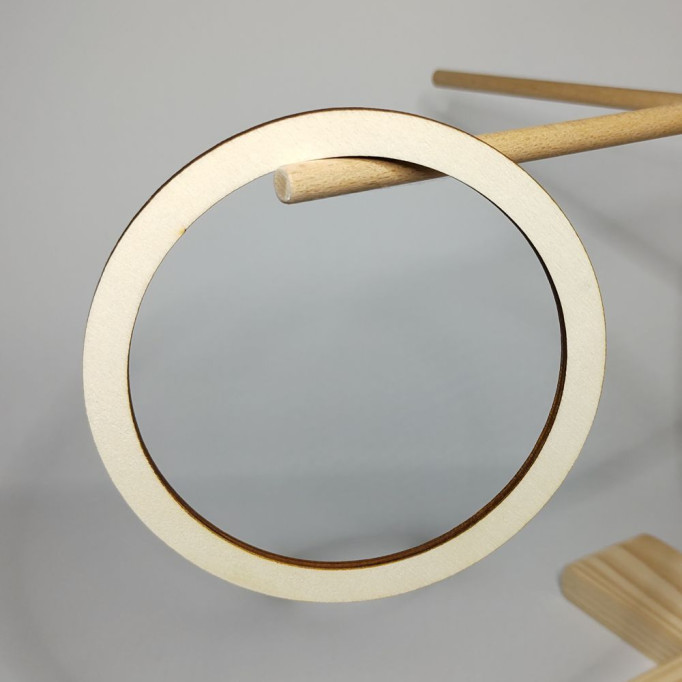 Plywood laser cut ring - diam. 12cm