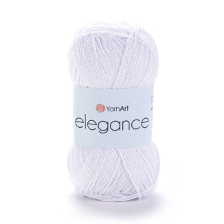 Priadza pletacia - ELEGANCE - farba: biela