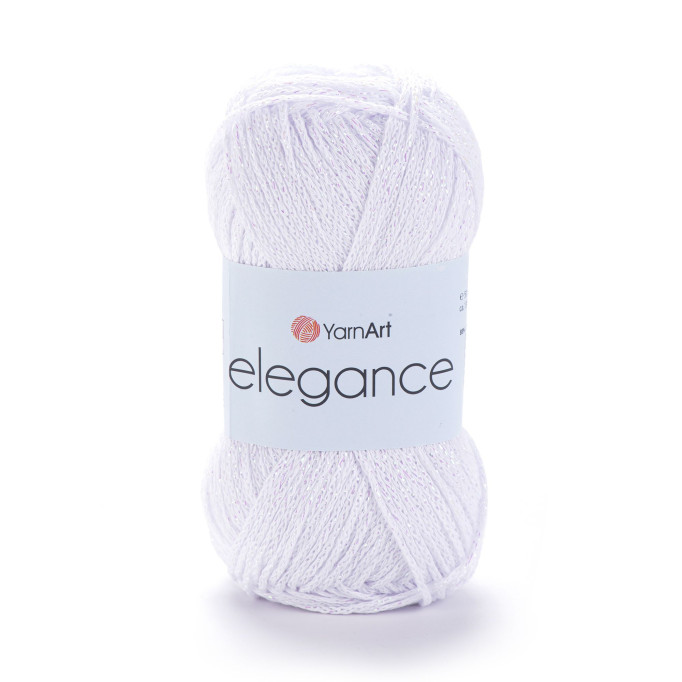 Priadza pletacia - ELEGANCE - farba: biela