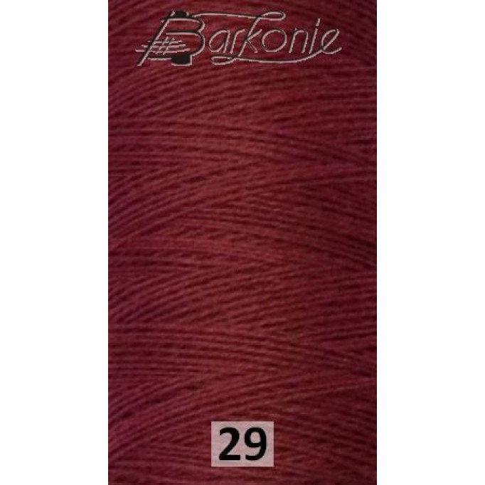Ľanová niť ( 50/2 ) / farba: vínovo-červená (29)