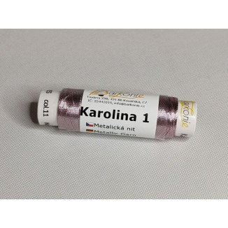Metallic thread KAROLINA 1 / color: pink (11)
