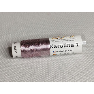 Metallic thread KAROLINA 1 / color: pink (11)