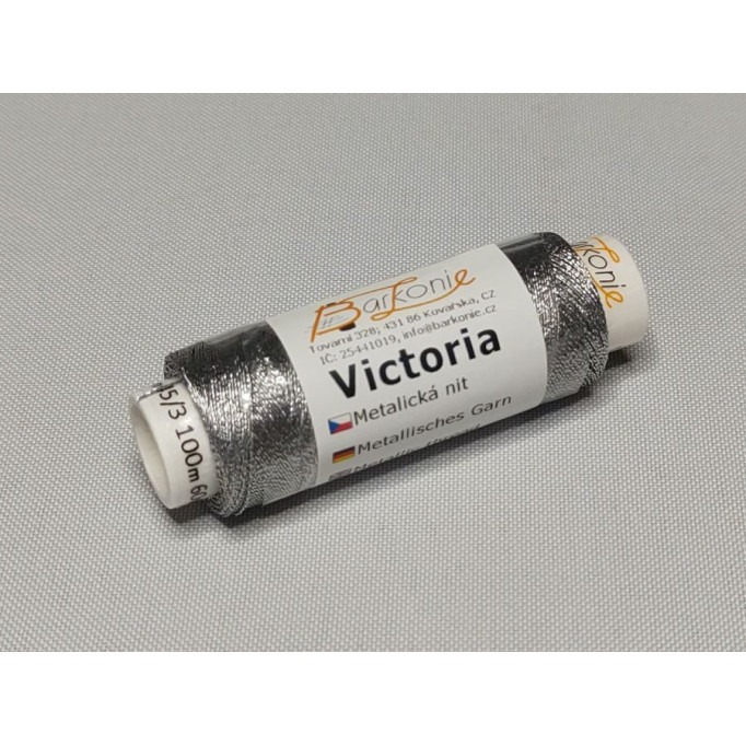 Metallic thread Victoria - color silver