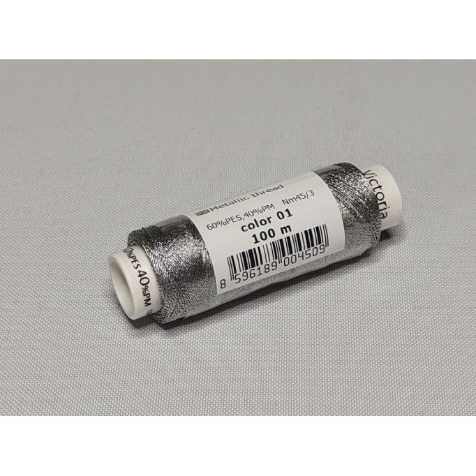 Metallic thread Victoria - color silver