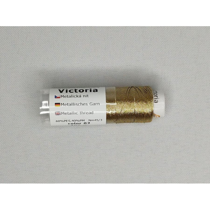 Metallic thread Victoria - color  light gold (02)