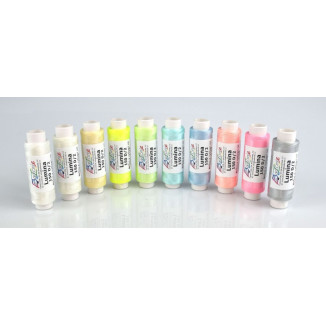 Fluorescent thread LUMINA - Color: bright white (01)